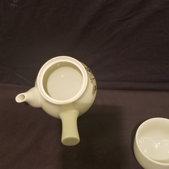 Side handle  teapot with cup - Picture 4 of 8